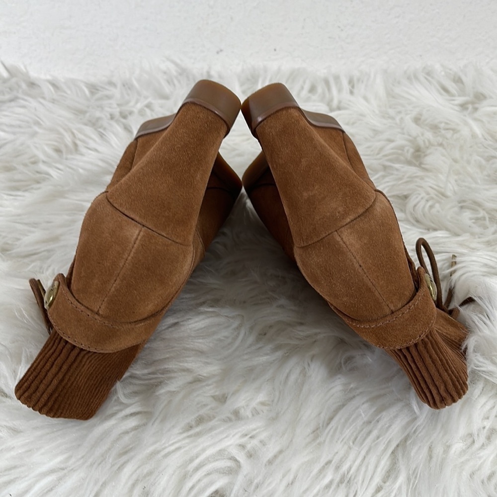 MICHAEL Michael Kors Carrigan Wedge Closed Toe Lace Up Ankle Booties Size 6 - Picture 8 of 11